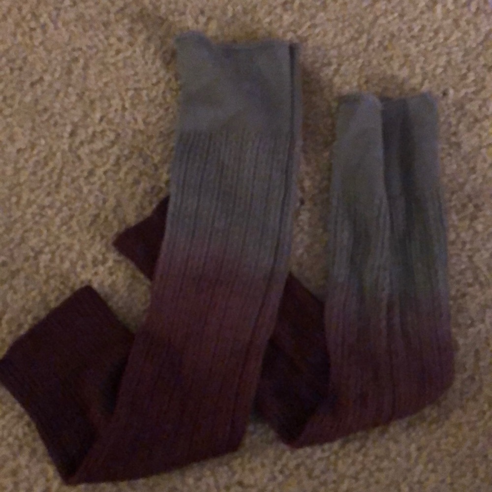Maroon and grey ombré